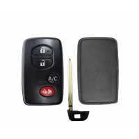 REPLACEMENT 4 BUTTON A/C REMOTE SHELL FOR TOYOTA PRIUS SMART KEY HYQ14ACX