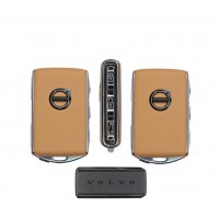(SET OF 2) 2016-2019 XC90 / XC60 / S90 / V90 VOLVO 4B SMART KEY (LIGHT BROWN)