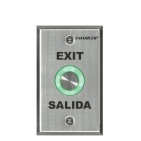 SECO-LARM - PIEZOELECTRIC ILLUMINATED RTE WALL PLATE W/ TIMER & PUSHBUTTON - SINGLE GANG 