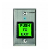 SECO-LARM - RF WIRELESS REQUEST-TO-EXIT PLATE - SINGLE GANG - GREEN 2" SQUARE BUTTON