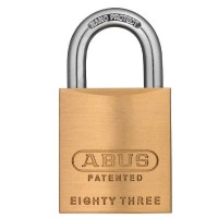 ABUS - 83/45-300 - PREMIUM LOADED BRASS PADLOCK - S2 - SCHLAGE C-L - 5/6 PIN - REKEYABLE - 1-53/64" WIDTH