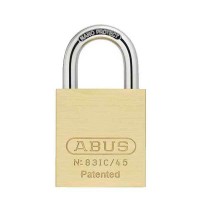 ABUS - 83IC/45 B - PREMIUM LOADED BRASS PADLOCK - S2 - SFIC INTERCHANGEABLE CORE - 1-27/32" WIDTH - 1" SHACKLE