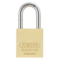 ABUS - 83IC/45HB50 - PREMIUM LOADED BRASS PADLOCK - S2 - SFIC INTERCHANGEABLE CORE - 1-27/32" WIDTH - 2" SHACKLE