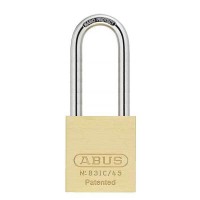 ABUS - 83IC/45HB100 - PREMIUM LOADED BRASS PADLOCK - S2 - SFIC INTERCHANGEABLE CORE - 1-27/32" WIDTH - 4" SHACKLE