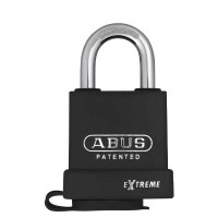 ABUS - 83WP/53-3000 - EXTREME BLACK COATED STEEL PADLOCK - S2 - SCHLAGE C-L - 5/6 PIN - REKEYABLE - 2-1/4" WIDTH