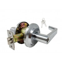 ADIR - GRADE 2 HEAVY-DUTY COMMERCIAL ENTRY LEVER LOCKSET WITH 2 SC1 KEYS - KEYED ALIKE (SATIN CHROME US26D)