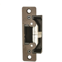 ADAMS RITE 7400-313 SERIES ULTRALINE ELECTRIC STRIKE FOR DEADLATCHES AND CYLINDRICAL LOCKS - FLAT - DARK BRONZE ANODIZED