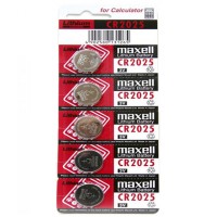 MAXELL CR2025 BATTERY 5-PACK