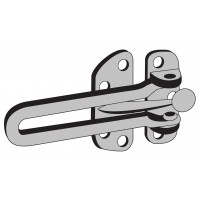 ENTRY ARMOR - SWING BAR DOOR GUARD (BRASS)