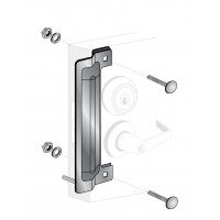 ENTRY ARMOR - 13" LATCH PROTECTOR WITH 1 PIN (ALUMINUM)