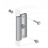 ENTRY ARMOR - 6 1/2" LATCH PROTECTOR FOR NARROW STILE DOORS (ALUMINUM)