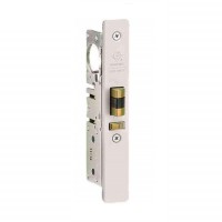 ADAMS RITE 4511-25-201-628 STANDARD DEADLATCH, RADIUS FACEPLATE, 31/32" BACKSET, LH/RHR, 2-5/8" STRIKE - CLEAR ANODIZED