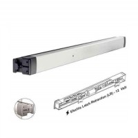 ADAMS RITE 8801EL36-12 SERIES NARROW STILE STARWHEEL RIM EXIT DEVICE EL 12 VOLTS - LIFE-SAFETY - CLEAR ANODIZED 628 - 36 INCHES