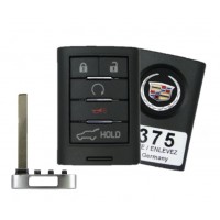 2010-2014 CADILLAC SRX 5 BUTTON SMART KEY PROXIMITY REMOTE PN: 22865375/5931857