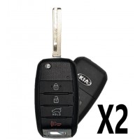 (2 PACK) 2019-2020 KIA SORENTO REMOTE FLIP KEY 4B HATCH GEN 2 (UM) PN 95430-C5101