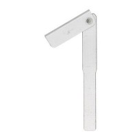 UNCUT EMERGENCY KEY BLADE INSERT FOR JAGUAR AND LAND ROVER SMART KEY ALUMINUM