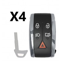 (4 PACK) 2007-2015 JAGUAR XKR XK XF SMART KEY 5B