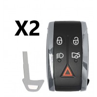 (2 PACK) 2007-2015 JAGUAR XKR XK XF SMART KEY 5B
