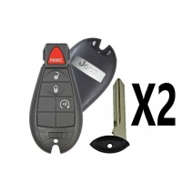 (2 PACK) 2014-2020 JEEP CHEROKEE 4B REMOTE KEY FOBIK - PN 68105083AG