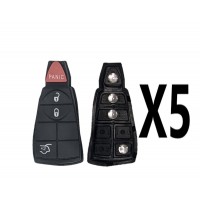 (5 PACK) 4 BUTTON REPLACEMENT RUBBER PAD FOR FOBIK KEYS 