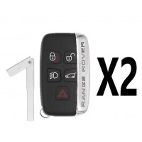 (2 PACK) 2010-2018 LAND ROVER RANGE ROVER EVOQUE SPORT 5B SMART KEY PN 5EOU30147-AE