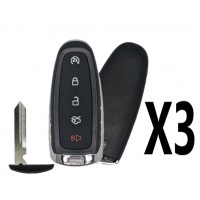 (3 PACK) FORD / LINCOLN 5B REPLACEMENT SMART KEY - PN 164-R8092