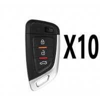 (10 PACK) XHORSE 3 BUTTON UNIVERSAL REMOTE W/ PROX