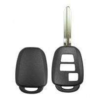 DURASHELL TOYOTA / SCION 3 BUTTON REMOTE HEAD KEY SHELL 
