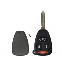 E-SHELL EXTRA STRENGTH 4 BUTTON REMOTE HEAD KEY SHELL FOR CHRYSLER / JEEP / DODGE