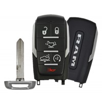 2019 DODGE RAM 6 BUTTON SMART KEY - AIR SUSPENSION, POWER TAILGATE, REMOTE START PN 68291692AE