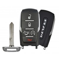 2019 DODGE RAM 5 BUTTON SMART KEY - POWER TAILGATE, REMOTE START PN 68291691AD / 68442909AB