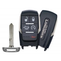 2019-2020 DODGE RAM 5 BUTTON SMART KEY - LOCK, UNLOCK, PANIC,  REMOTE START, TAILGATE PN: 68375456AB