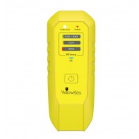 YELLOW KEY SUPPLY FREQUENCY RF/ IR REMOTE TESTER. 315/433/902/ MHZ