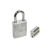 GMS P175 STANDARD PADLOCK W/ REKEYABLE CYLINDER - 1.75" BODY - US26D - SATIN CHROME - KWIKSET - KW1