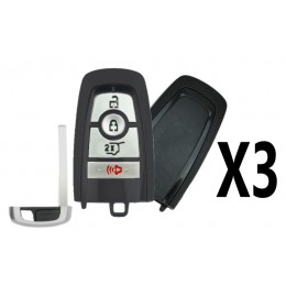 (3 PACK) REPLACEMENT 2018-2021 FORD 4B SMART KEY HATCH - PN 164-R8197